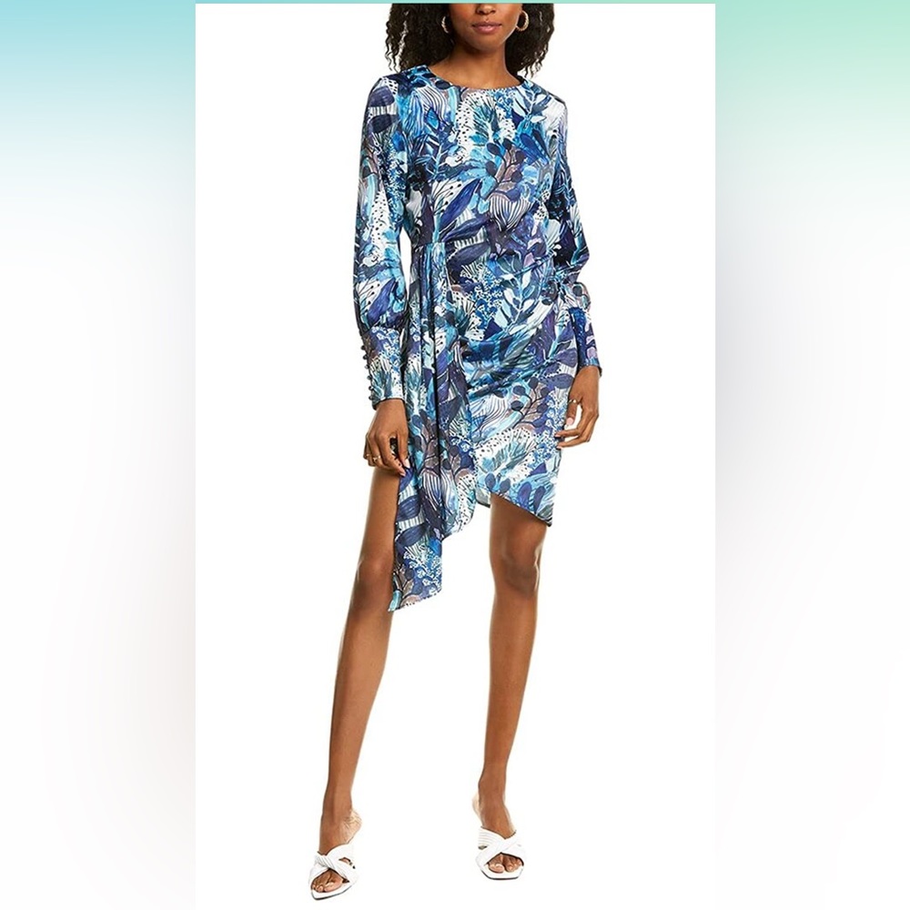 KENDALL + KYLIE Women's Asymmetric Front Tie Dress